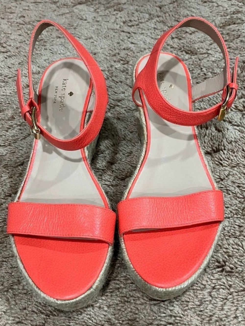 Kate Spade Tarin' Platform Espadrille Wedge Sandal * Size 10 - Picture 3 of 16